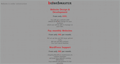 Desktop Screenshot of bizwebmaster.com