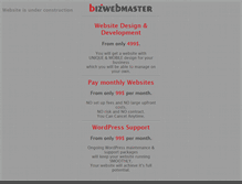 Tablet Screenshot of bizwebmaster.com